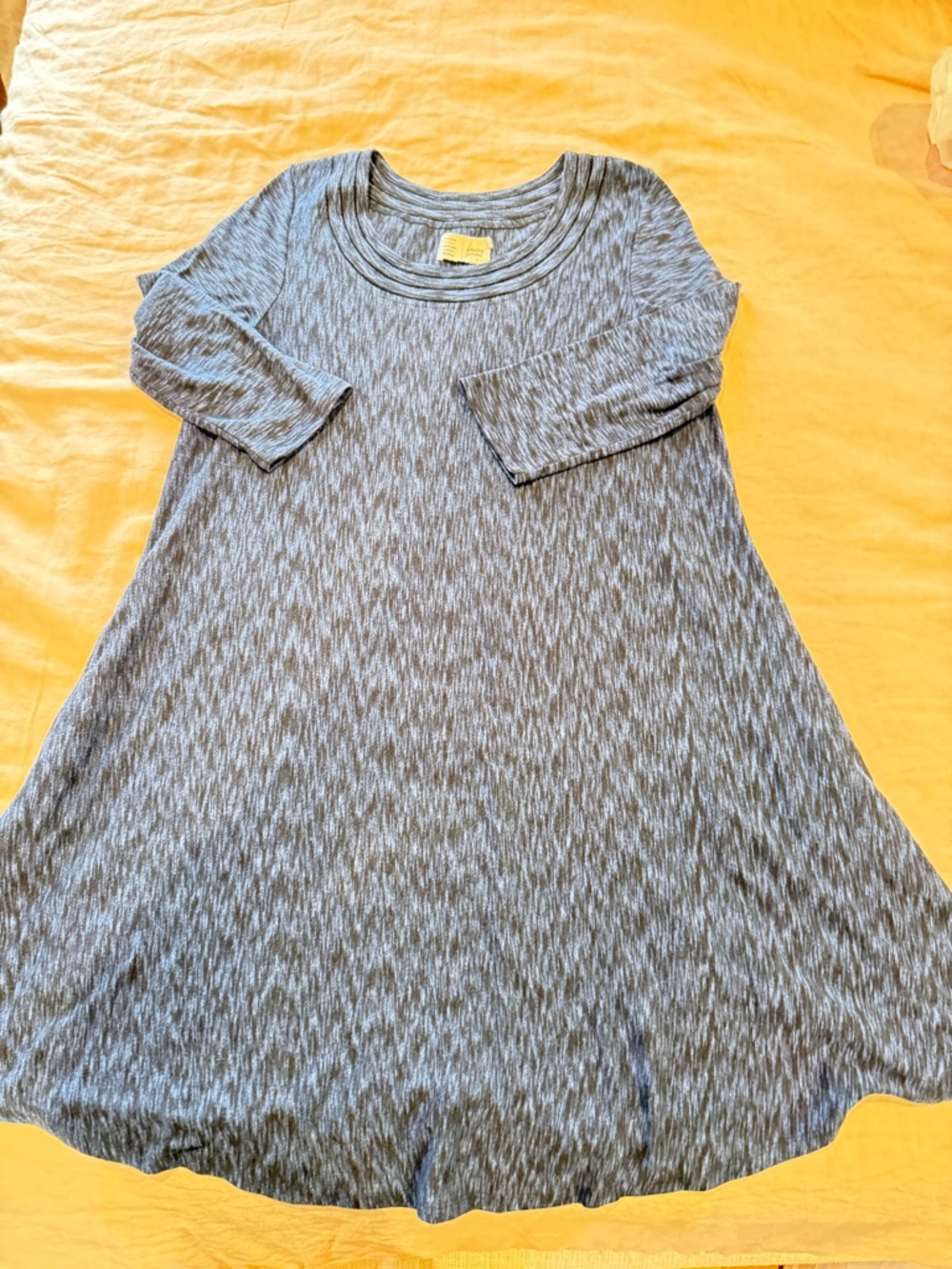 Anthropologie Blue Heather A-Line Casual Dress